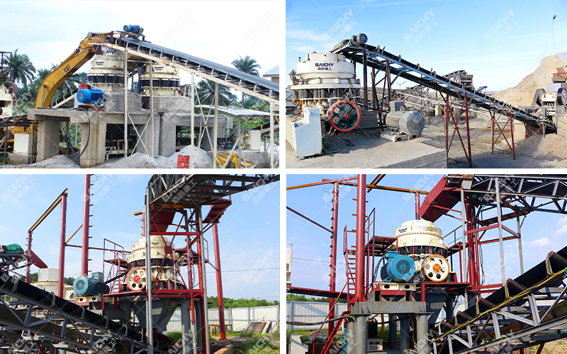 Cone Crusher Crushing Site