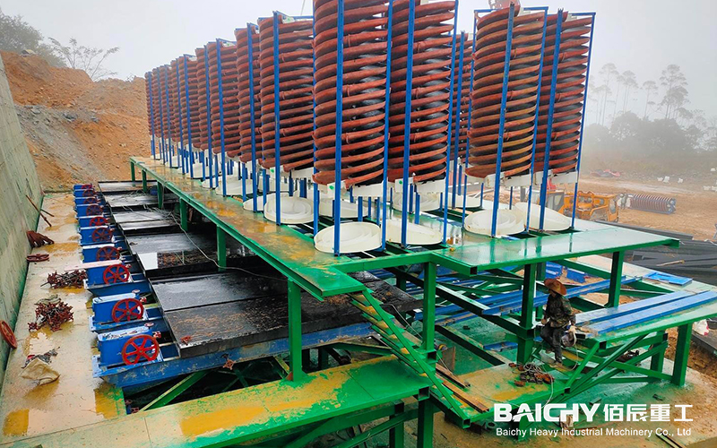 Spiral Chute + Shaking Table