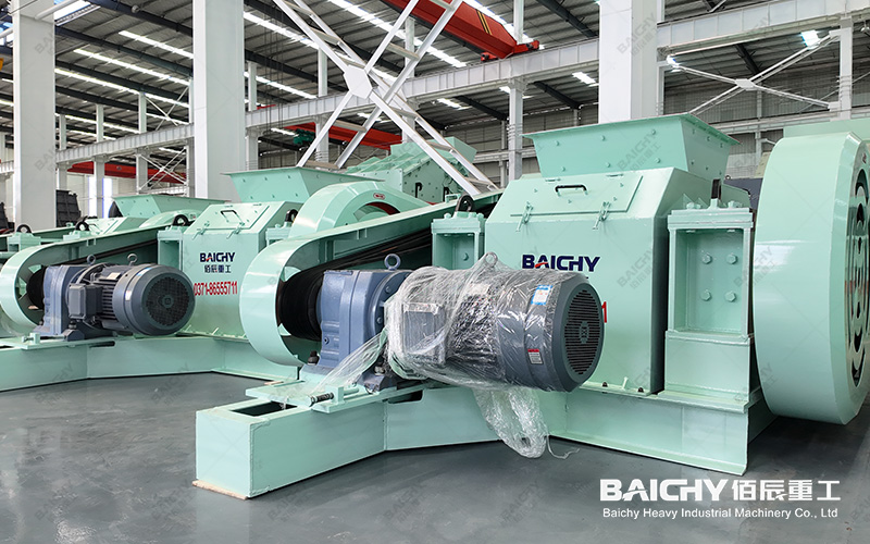 Double Roller Crusher For crushing vanadium-iron slag