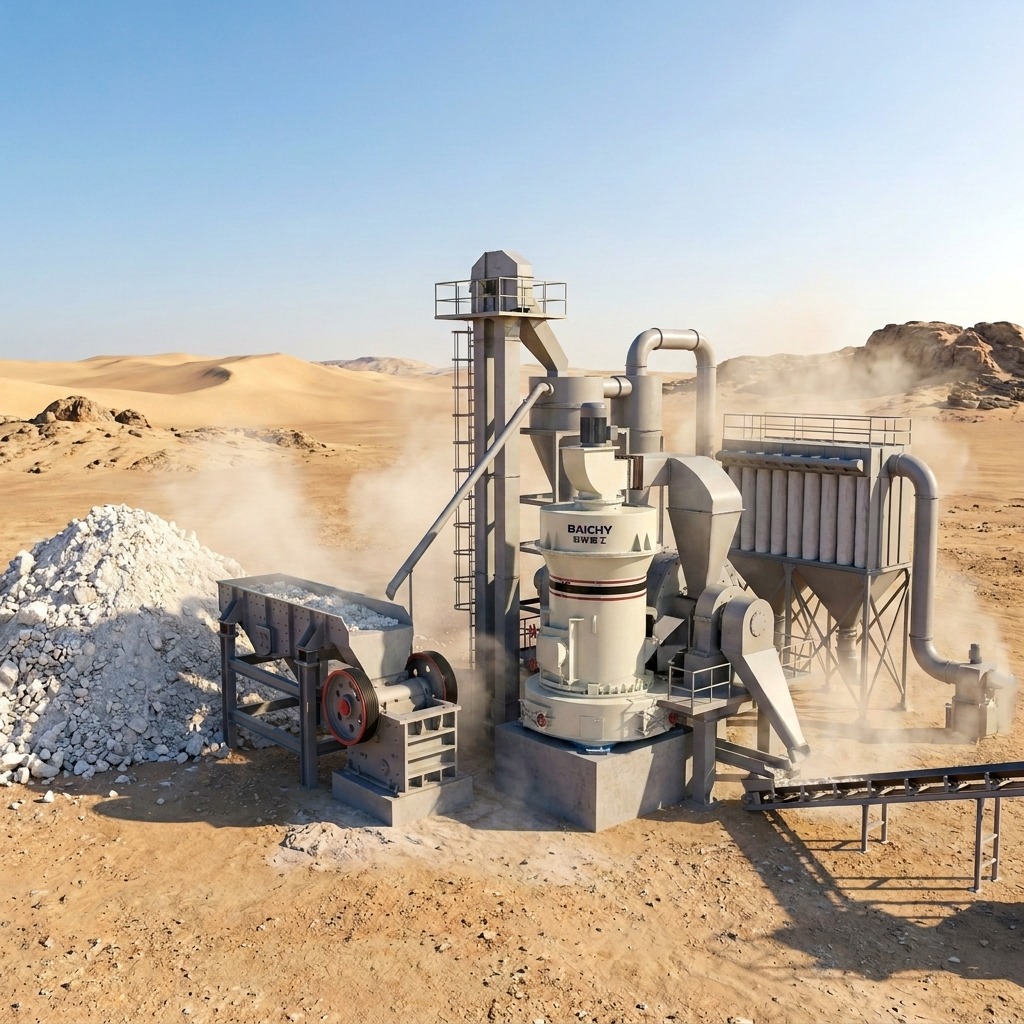 Libya 3–5 t/h Calcium Carbonate Grinding Production Line