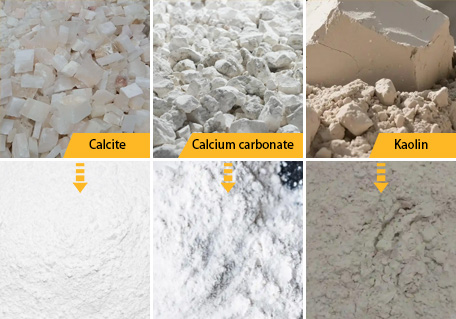 Calcite, calcium carbonate, kaolin Grinding.jpg