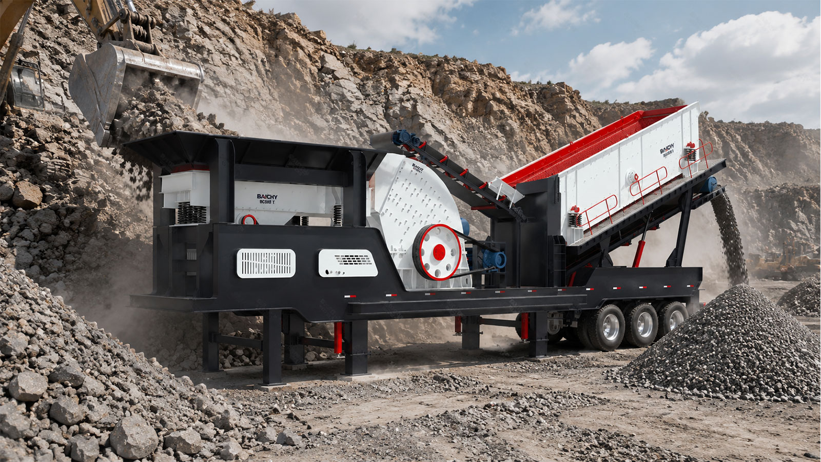 Mobile Coal Crushing and Screening Station