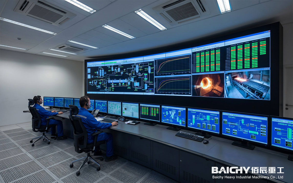 DCS central control room: Fully automated process monitoring and real-time scheduling by dual operators.