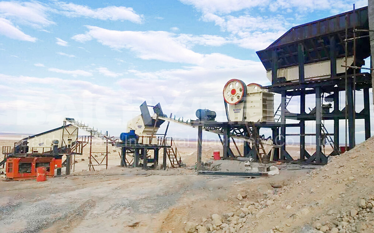Impact crushing production line