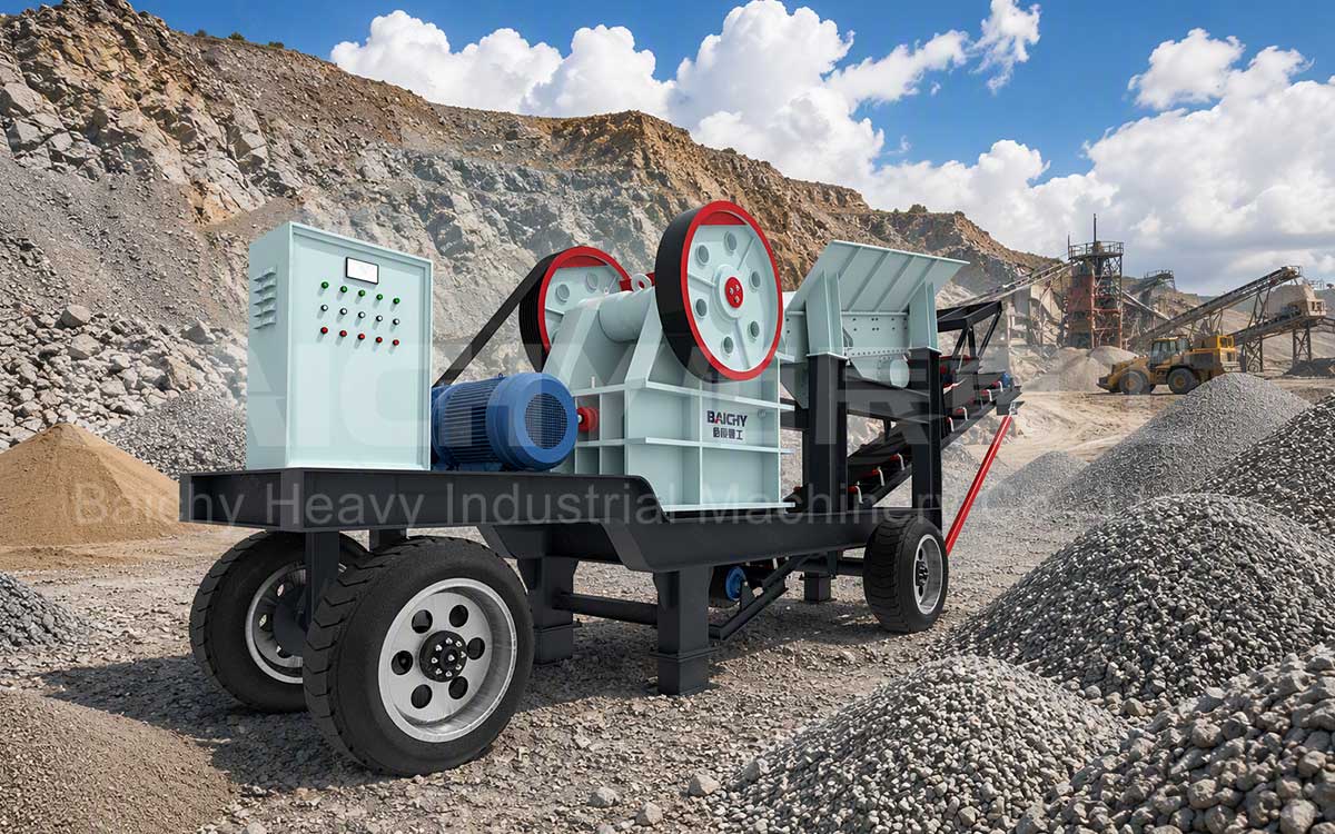 Mobile crushing station for Chile