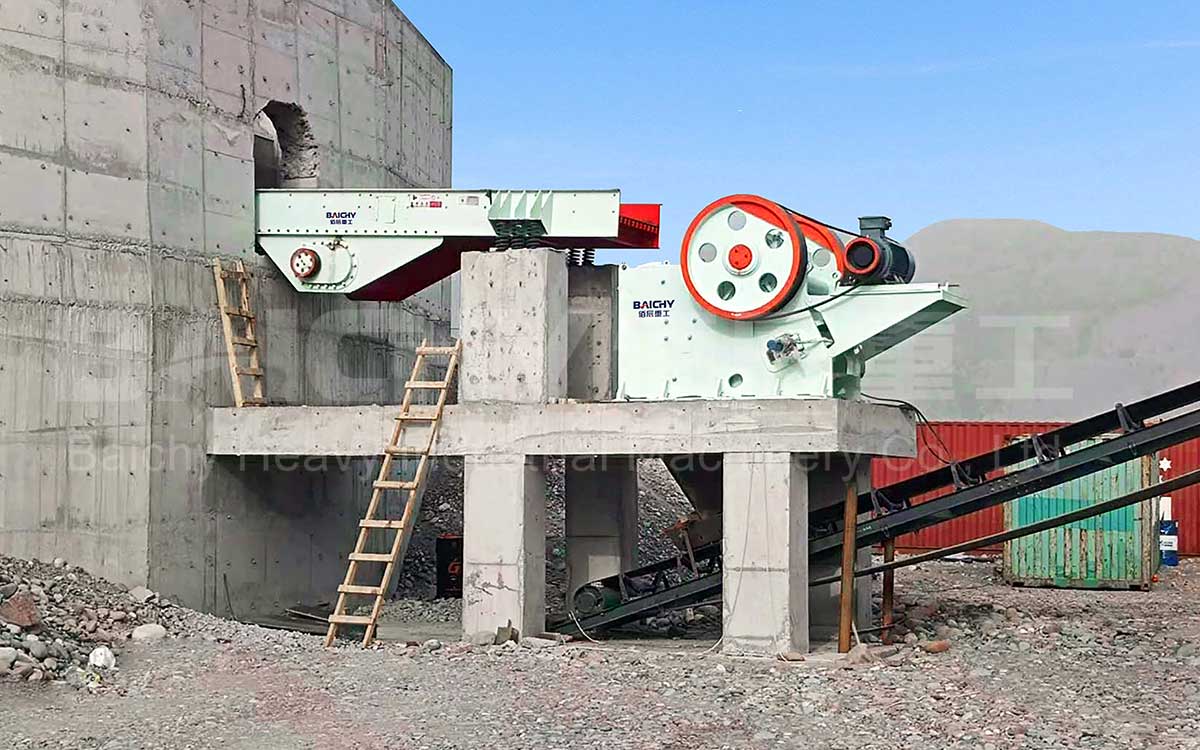 PE500x750 Jaw Crusher Production Line Site