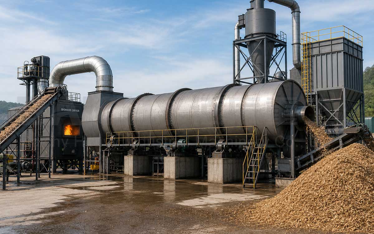 Sawdust Drying production line