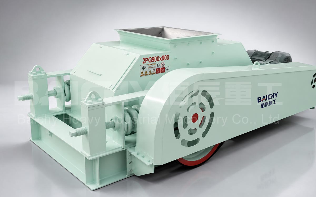 Hydraulic double-roll crusher