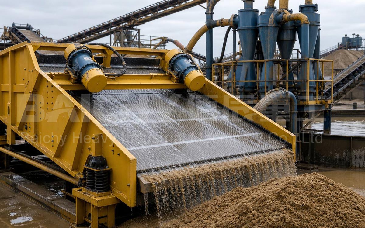 High-frequency dewatering screen