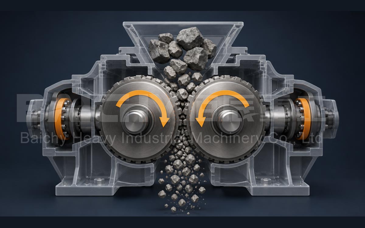 Working Principle of the Double-Roll Crusher