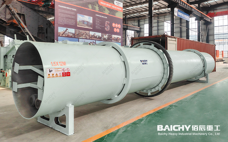 Rotary fertilizer dryers