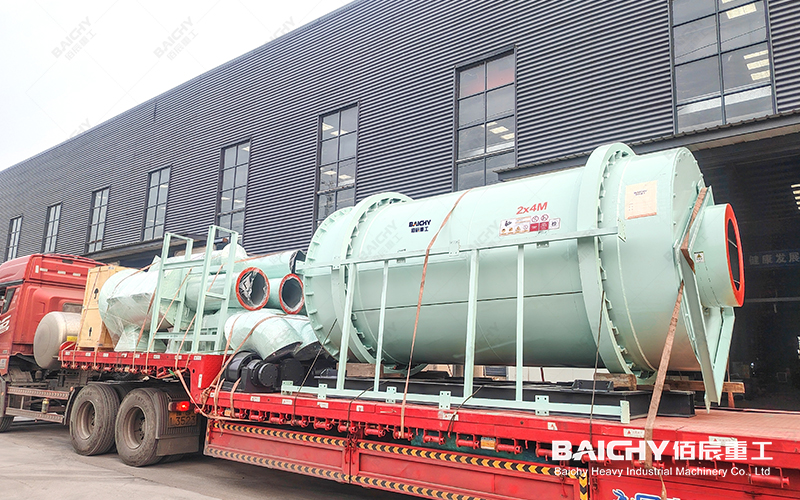 Shipment of the three-cylinder dryer