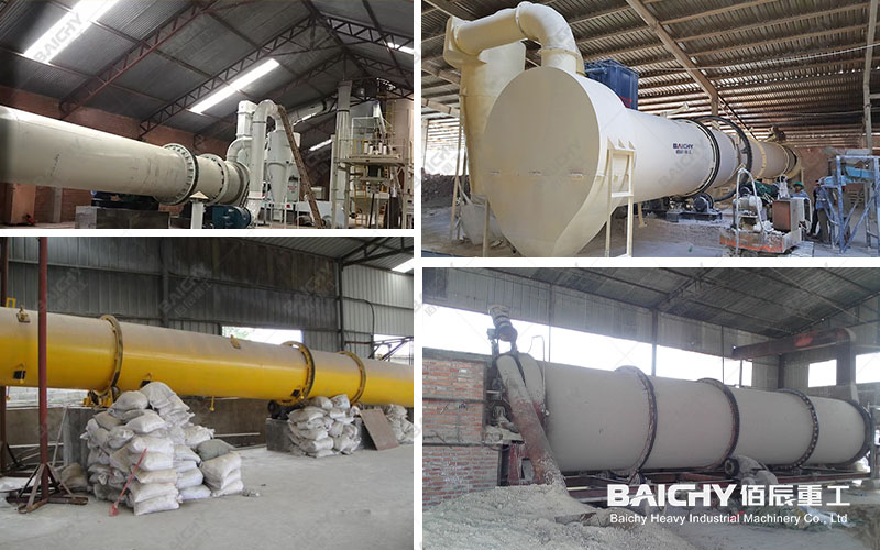 Single-drum dryer at the customer's site