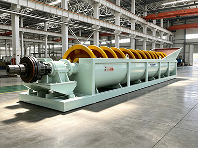 spiral sand washer for silica sand processing