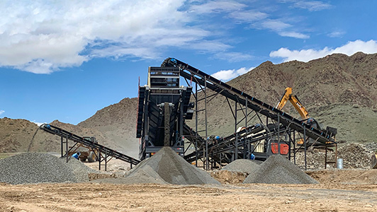 mobile jaw and impact crushing for limestone