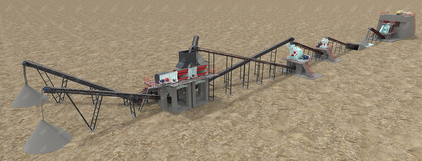 track-type Mobile jaw & cone & screening