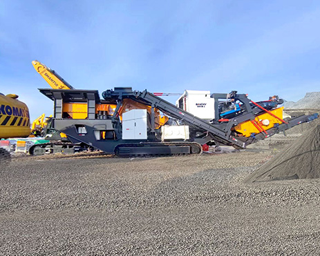 Crawler impact mobile crushing plant in Russia