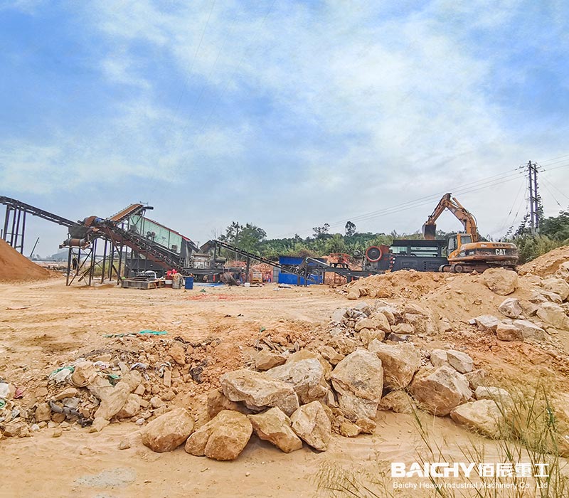 Guangdong mobile crushing and screening station for highway