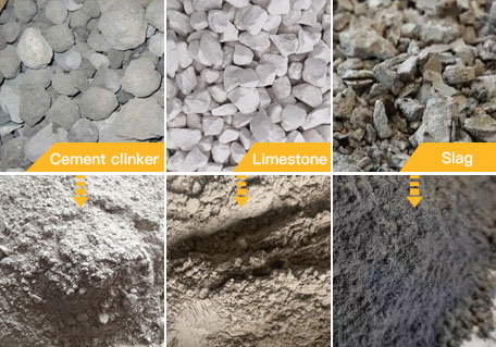 Mineral grinding materials from Vertical mill grinding