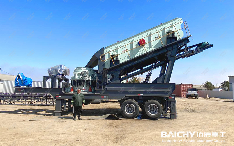 100-150t/h Mobile crushing plant - mobile impact crusher