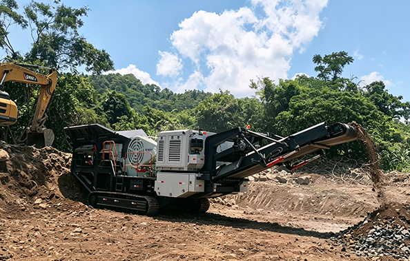 150 tph tracked jaw crushing station operating in the Philippines.