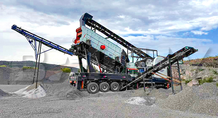 Mexico's four-unit mobile crushing plant