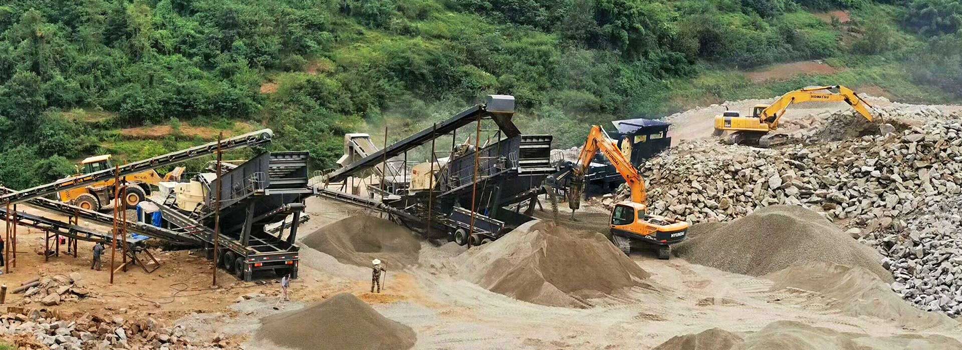 Mobile Stone Crushing Plant