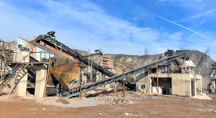 Kazakhstan limestone crushing production line