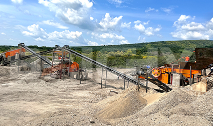 Mexican basalt crushing production line