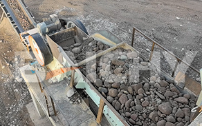 Tajikistan cobblestone crushing production line