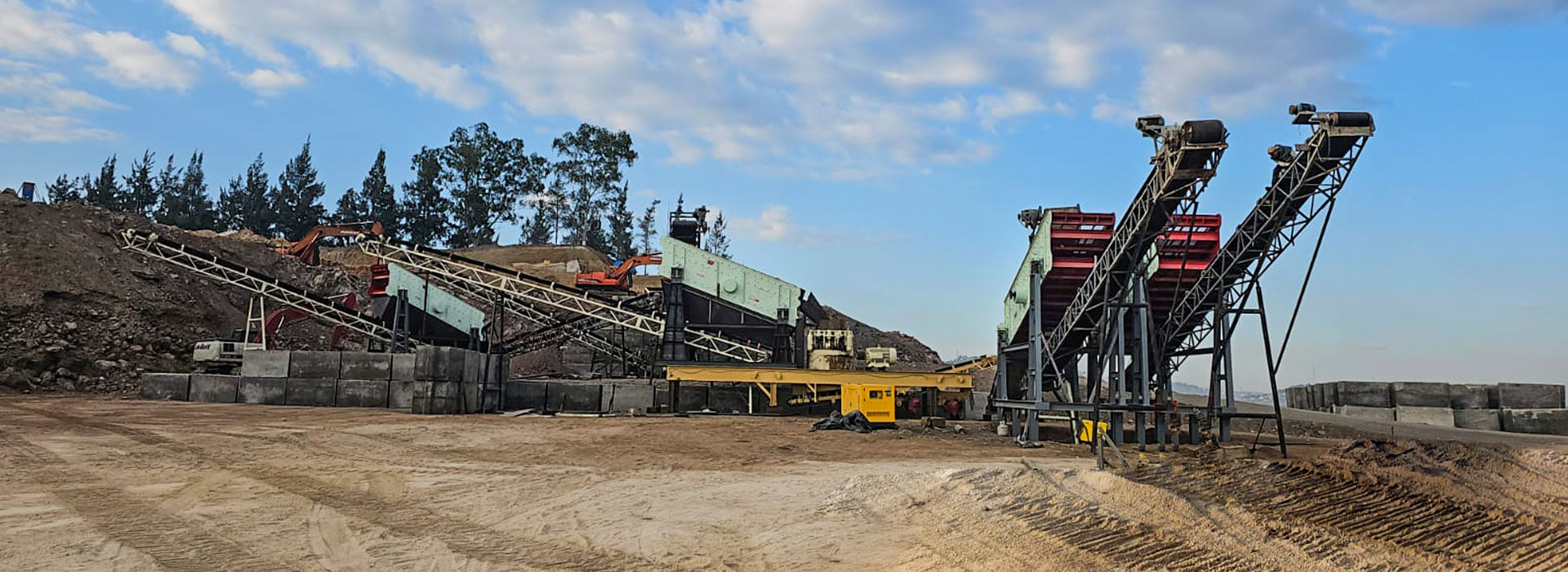 Large-scale stone crushing production line site in Guatemala