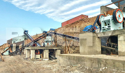 Romanian crushing production line