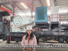 Mobile jaw crusher, C110 jaw crusher, for quarry stone